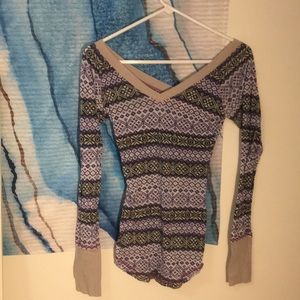 Free People patterned tee